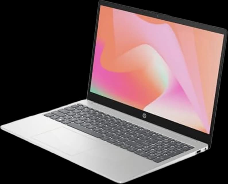 لابتوب HP فضي للعمل والدراسة