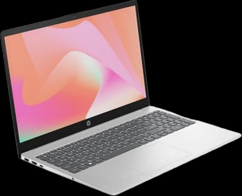 لابتوب HP فضي